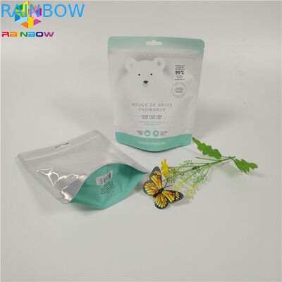 Körperpeelings-Folien-stehen Verpackentaschen-bunter feuchtigkeitsfester Zipdruckverschluß oben Beutel