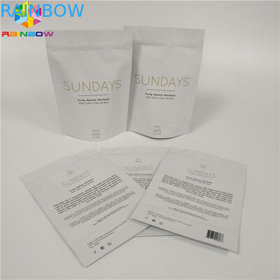 Reißverschluss-Spitze stehen oben Folien-Beutel-Verpackenbadesalz-Aluminiumfolie-Körperpeelings-Taschen