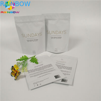 Zipverschluss-Beutel-Kraftpapier-Gewohnheit Druckpapiertüten scheuern verpackendes biologisch abbaubares feuchtigkeitsfestes