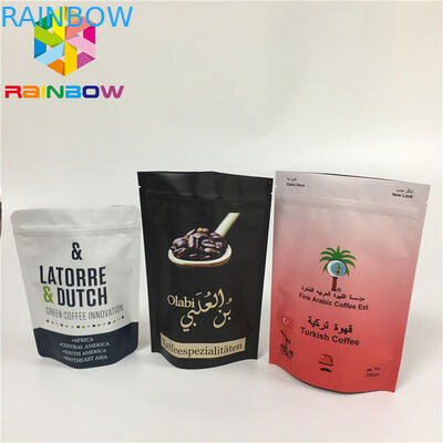 Aluminiumfolie MOPP kundenspezifisches Drucksackt feuchtigkeitsfesten Reißverschluss-Verschluss mit Ventil ein