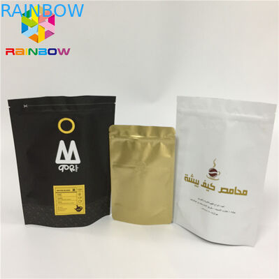 FDA lamellierte Folien-Beutel-Verpackenreißverschluß stehen oben Beutel mit Gravüren-Drucken