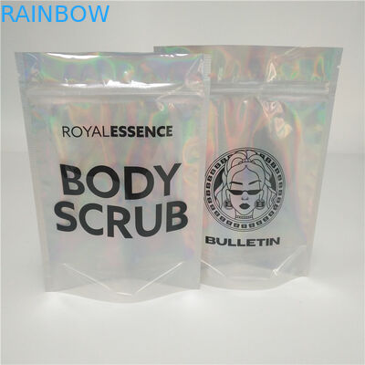 Hinaufkletternde ganz eigenhändig geschrieber Folien-Beutel-Verpackenhologramm-Taschen-Plastik-Funkeln-Pulver-Nagellack-Tasche