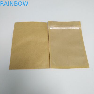 Teebeutel Browns Kraftpapier, die flaches Drucken Plastik 12*17.5cm Customed mit Reißverschluss verpacken