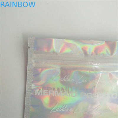 Stehen Sie oben ganz eigenhändig geschriebe Taschen mit vorderem klarem und hinterem ganz eigenhändig geschriebem Effekt für Wimper Comestic Verpacken