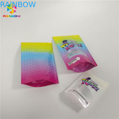 Gewohnheit druckte wiederversiegelbare Doypack lamellierte materielle Geruch-Beweis Runtz-Tasche mit Reißverschluss für das CBD-Süßigkeits-Verpacken