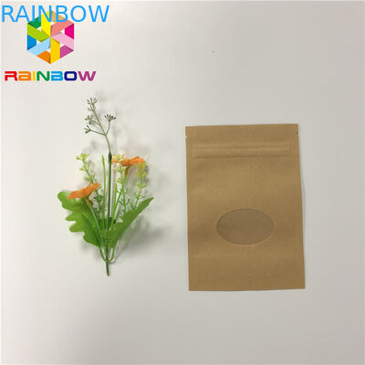 Stehen drei Seite Siegel-Kraftpapier oben Reißverschluss-Beutel für das Trockenfrüchte-Verpacken