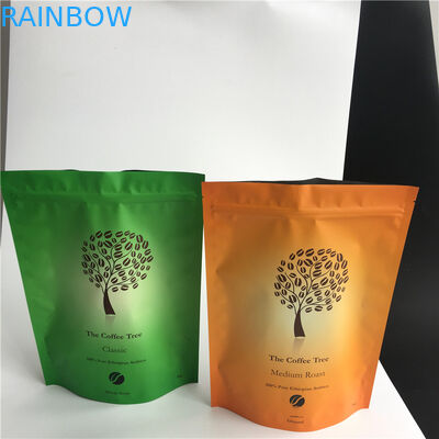 Digital-Drucken, das oben wiederversiegelbare Spitzenkaffee-Taschen mit Reißverschluss mit Ventil 250g 500g 1kg steht