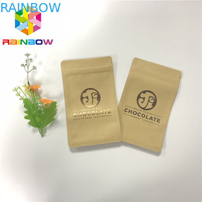 UVdrucken drei Seite Siegelreißverschluss-Handwerks-Papiertüten für Schokoriegel-Verpackung