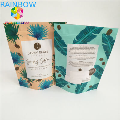 Lamellierte Folie bas Reißverschlusstasche stehen oben Verpackengewohnheit Druckheißen Plastikverkauf der plastiktaschekaffeebeutel des Beutels