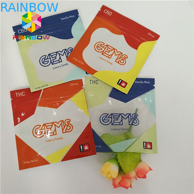 Wiederversiegelbarer Kräuterweihrauch, der die Seite des Plastikbeutel-3 versiegelt mit Reißverschluss-Riss-Kerben verpackt