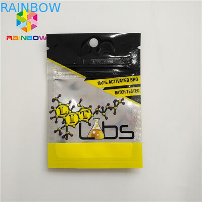 Wiederversiegelbarer Kräuterweihrauch, der die Seite des Plastikbeutel-3 versiegelt mit Reißverschluss-Riss-Kerben verpackt