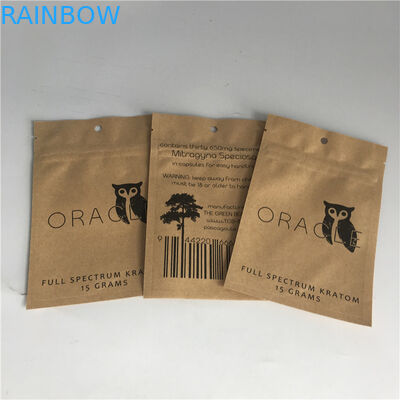 Wiederversiegelbares kosmetisches Verpackentaschen-Aluminiumfolie-Kraftpapier stehen oben Beutel