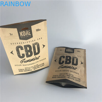 Brown Kraftpapier Paperstand herauf Mikrometer-Stärke der Beutel-120-140 für Pulver-Gewürze