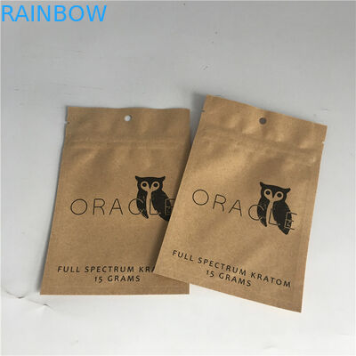 Brown Kraftpapier Paperstand herauf Mikrometer-Stärke der Beutel-120-140 für Pulver-Gewürze