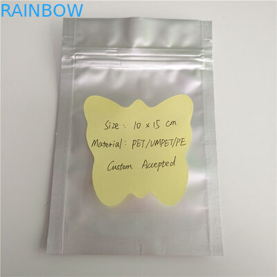Einfache silberne Farbe stehen oben das Reißverschluss-Beutel kundengebundene lamellierte Verpacken