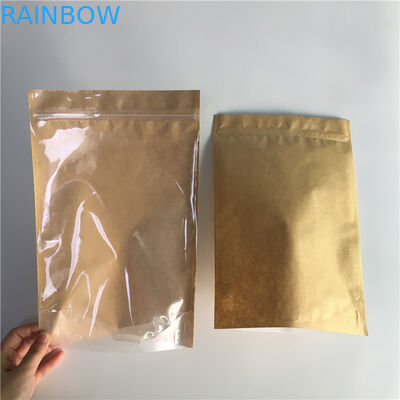 Nahrungsmittelgrad-Kraftpapier stehen oben Beutel-Verpackenaufreißlasche mit gutem Versiegelbarkeits-Reißverschluss