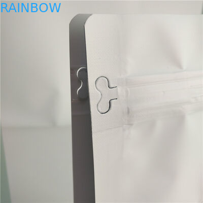 Flache Unterseiten-Taschen-Nahrungsmittelverpackungsfolie-Ebenen-weißes Druckspitzenfüllung mit Luftventil