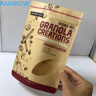 Kaffeebohnen, die kundengebundene Stärke der Papiertüte-120-180 Mic mit Logo-Drucken verpacken