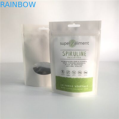 Wiederversiegelbare kundengebundene Papiertüten stehen oben Beutel-Gravüren-Drucken mit klarem Fenster