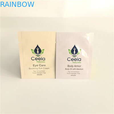 Heißsiegel-Aluminiumfolie sackt Plastikkissen für Hautpflege-Beispielgesichtsbehandlungs-Creme ein