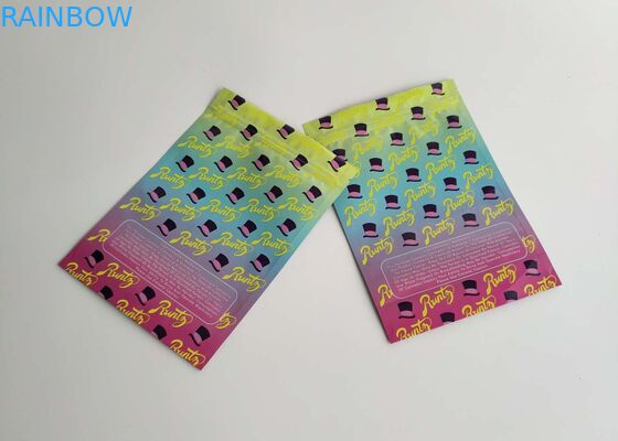 Kundenspezifisch stehen Sie oben die Plastikbeutel, die Plätzchen-Unkraut-Samen-Taschen-Hologramm-Reißverschluss verpacken