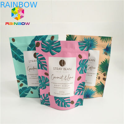 Aluminiumfolie stehen oben Kaffee-Beutel, Plastiktaschen mit Reißverschluss mit Riss-Kerben