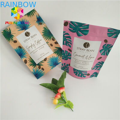 Aluminiumfolie stehen oben Kaffee-Beutel, Plastiktaschen mit Reißverschluss mit Riss-Kerben