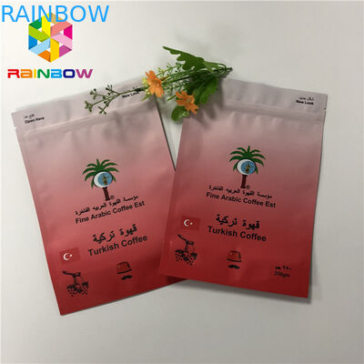 Wiederverwendbar stehen Sie oben den Folien-Beutel, der bunte Aluminiumfolie-Kaffee-Tasche mit Reißverschluss verpackt