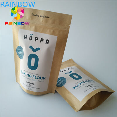 Stehen Sie oben Plastikbeutel des Snack-Food-den Verpackentaschen-Zipverschluss-freien Raumes, der mit Fenster transparent ist