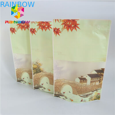 Kraftpapier-Gewohnheit druckte stehen oben die Beutel, die für Kaffeebohnen 1kg 500g verpacken