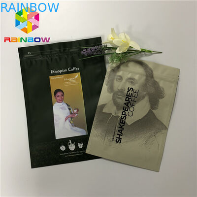 Wiederversiegelbarer Reißverschluss Doypack, der oben Beutel-Kaffee-Verpackentaschen 50-200 Mikrometer steht