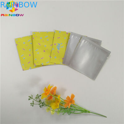 Nahrungsmittelgrad-Folien-Beutel, der Seitendichtungs-flache Reißverschluss-Tasche Plastik drei für Imbiss-Tee-Kapsel verpackt