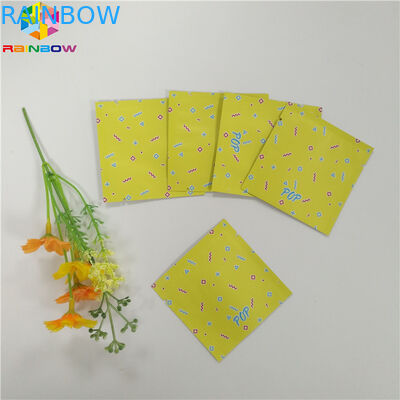 Nahrungsmittelgrad-Folien-Beutel, der Seitendichtungs-flache Reißverschluss-Tasche Plastik drei für Imbiss-Tee-Kapsel verpackt