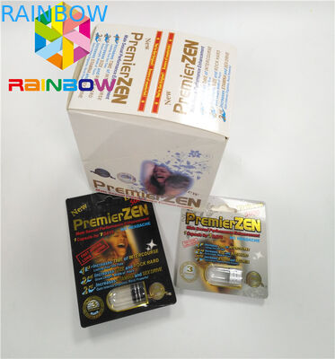 Premierzen-Blasen-Karte, die kundenspezifische Karten-Papierkasten des Kinderbeständige untere Verschluss-3D verpackt