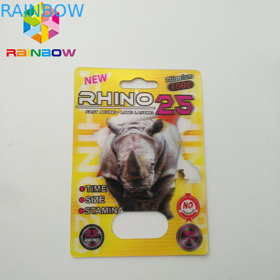 Normale Größen-Blasen-Karte, die Sex-Pille des Effekt-3D für die Männer verpacken Karte verpackt