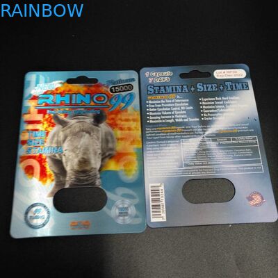 Normale Größen-Blasen-Karte, die Sex-Pille des Effekt-3D für die Männer verpacken Karte verpackt