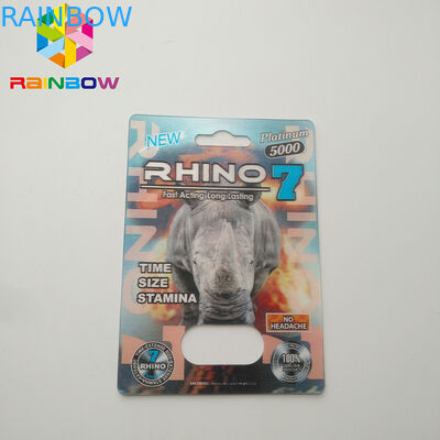 Normale Größen-Blasen-Karte, die Sex-Pille des Effekt-3D für die Männer verpacken Karte verpackt