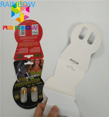 lentikulares Verpackenmarken-Papierkarten-Kasten-einzelnes doppeltes Loch des burro-3d einschließlich Flasche