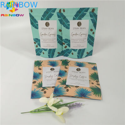 Wiederverschließbares mattes Finish stehen oben Beutel, Zipverschluss-Verpackentasche für Körperpeeling