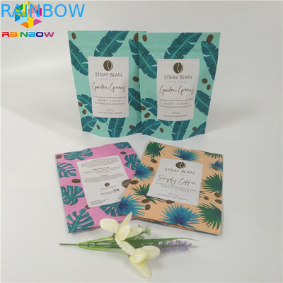 Wiederverschließbares mattes Finish stehen oben Beutel, Zipverschluss-Verpackentasche für Körperpeeling