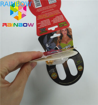 Glatte Blasen-Karte, die kundenspezifische Papierkarte der Sex-Verbesserungs-Pillen-Burro2 60000 verpackt