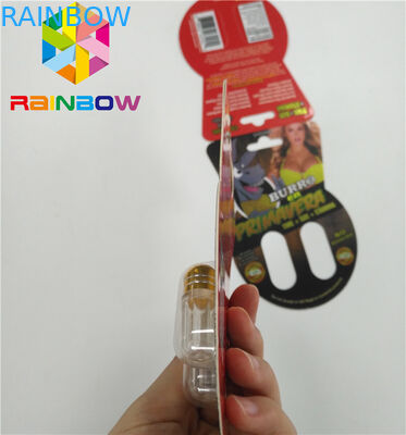 Glatte Blasen-Karte, die kundenspezifische Papierkarte der Sex-Verbesserungs-Pillen-Burro2 60000 verpackt