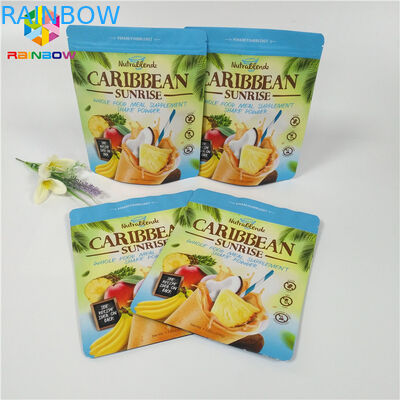 Das Tee-Pulver-/Kaffee-Verpacken steht oben Reißverschluss-Beutel Reißverschluss zugeschlossene Matt-Doypack-Taschen