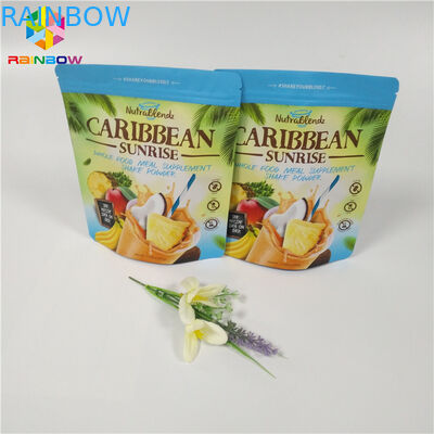 Das Tee-Pulver-/Kaffee-Verpacken steht oben Reißverschluss-Beutel Reißverschluss zugeschlossene Matt-Doypack-Taschen