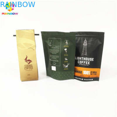 Flache Unterseiten-Teebeutel, die wiederversiegelbaren Reißverschluss für Protein-/Kaffee-Pulver verpacken