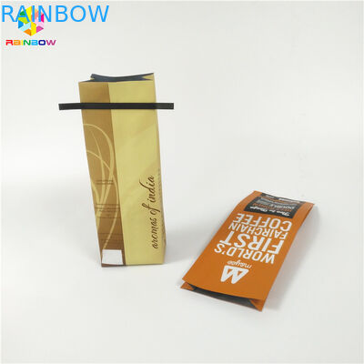 Flache Unterseiten-Teebeutel, die wiederversiegelbaren Reißverschluss für Protein-/Kaffee-Pulver verpacken