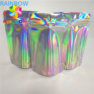 Hologramm-Snack-Food-mit Reißverschluss Verpackentaschen kundenspezifisch für Wimper/Bürste/Schmuck