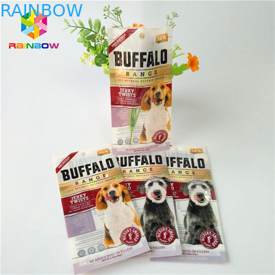 Digital-Druckplastikbeutel, die Kissen-Nahrung- für Haustierespeicher-Reißverschluss-Tasche verpacken