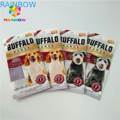 Digital-Druckplastikbeutel, die Kissen-Nahrung- für Haustierespeicher-Reißverschluss-Tasche verpacken