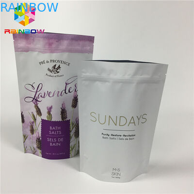 Die Mattlamellierte aluminiumfolie stehen oben Reißverschluss-Beutel für trockene Lebensmittelverpackung